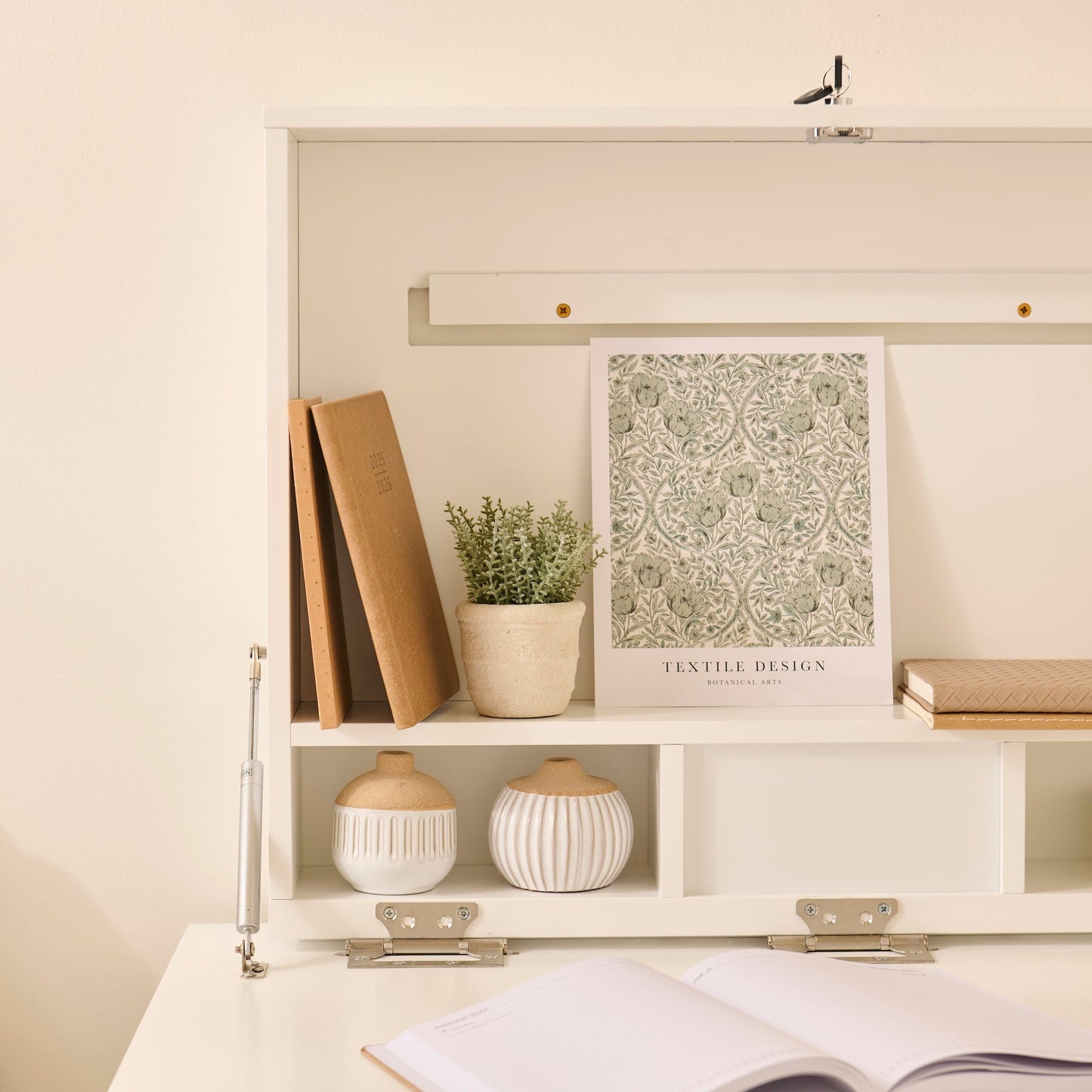 Linden Folding Desk - Snow White