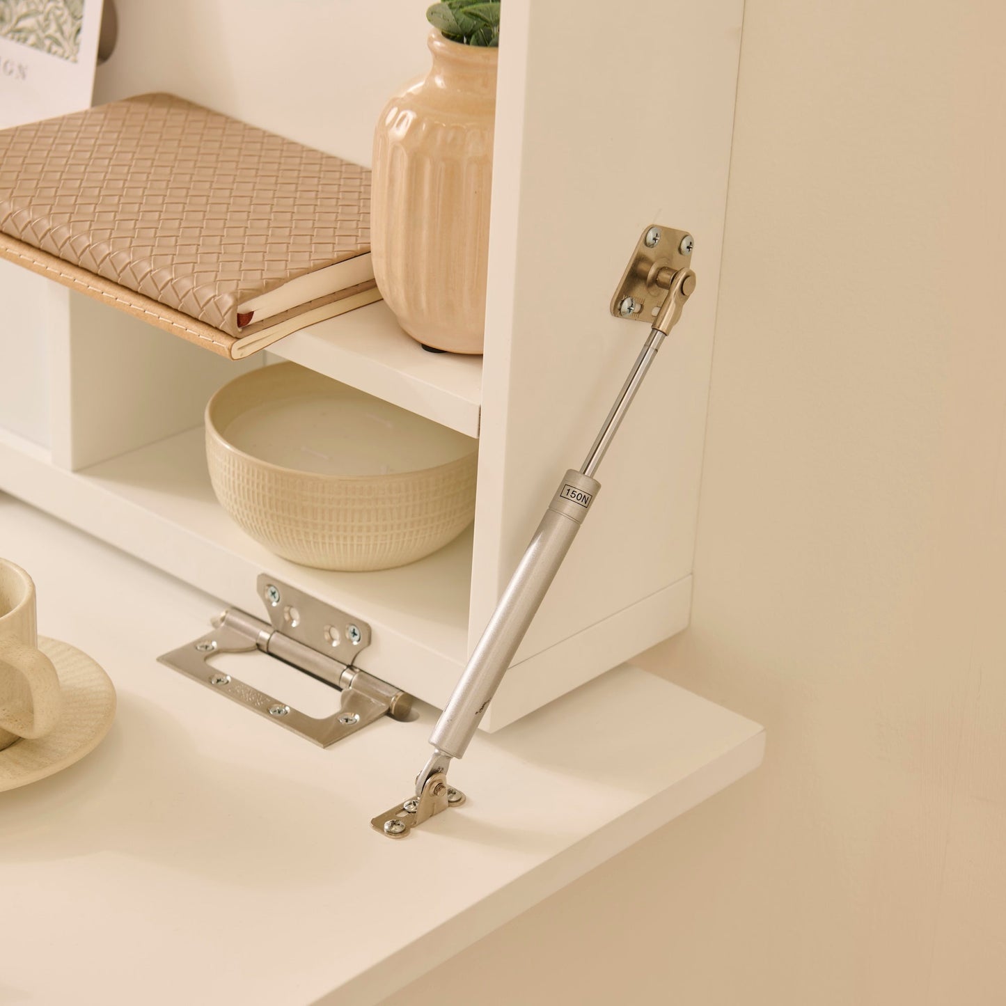 Linden Folding Desk - Snow White