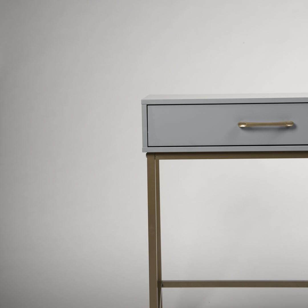 Marie Grey Dressing Table with Drawers