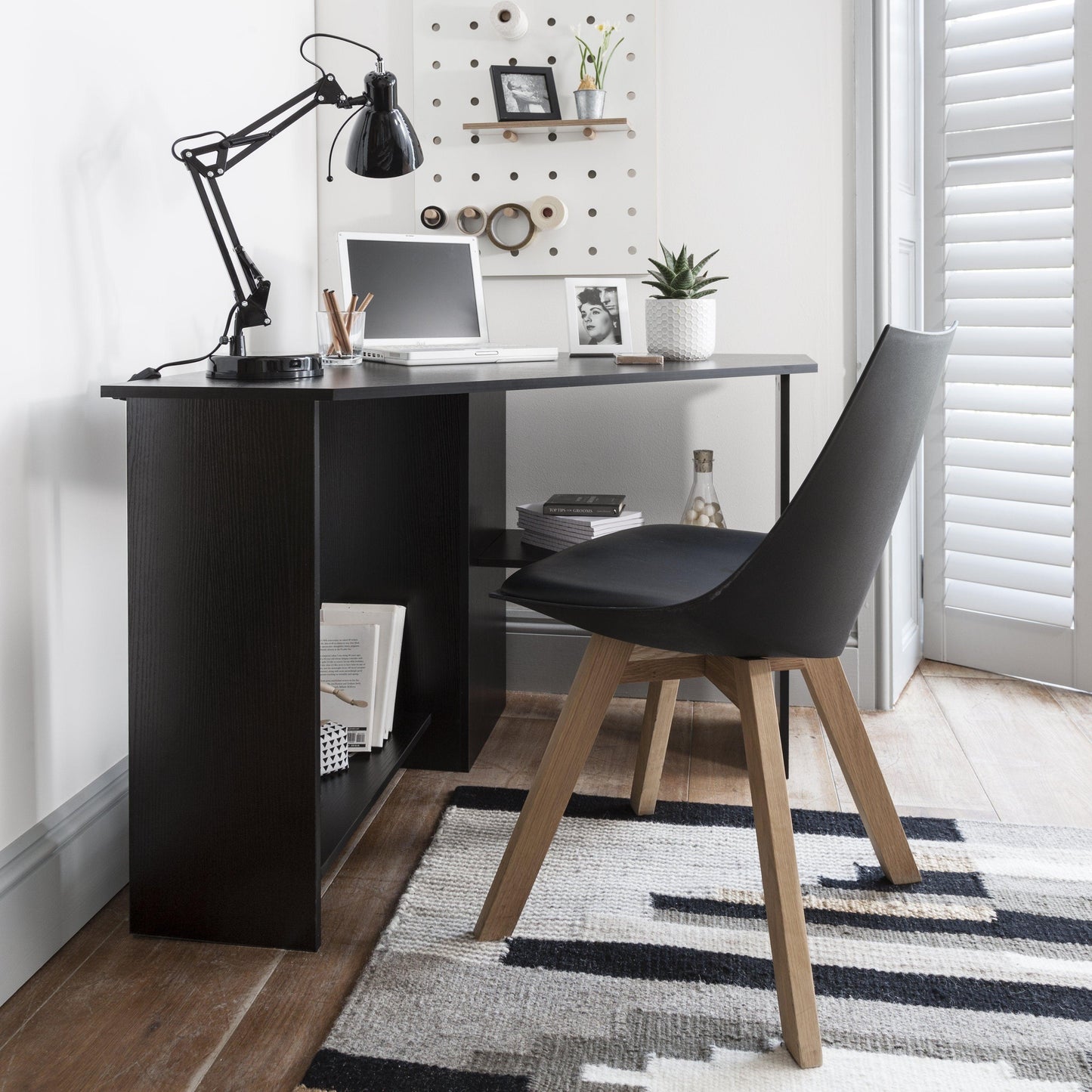 Essie Corner Desk - Black