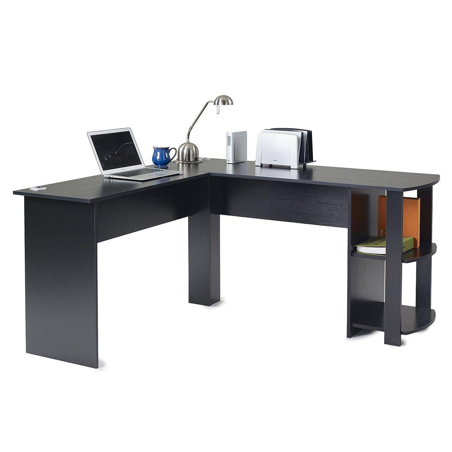 Essie L Shaped Desk in Black