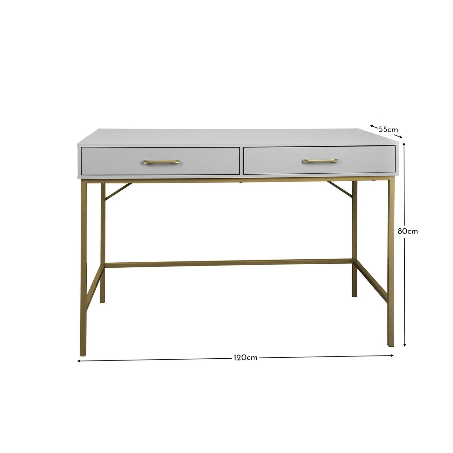 Marie Grey Dressing Table with Drawers
